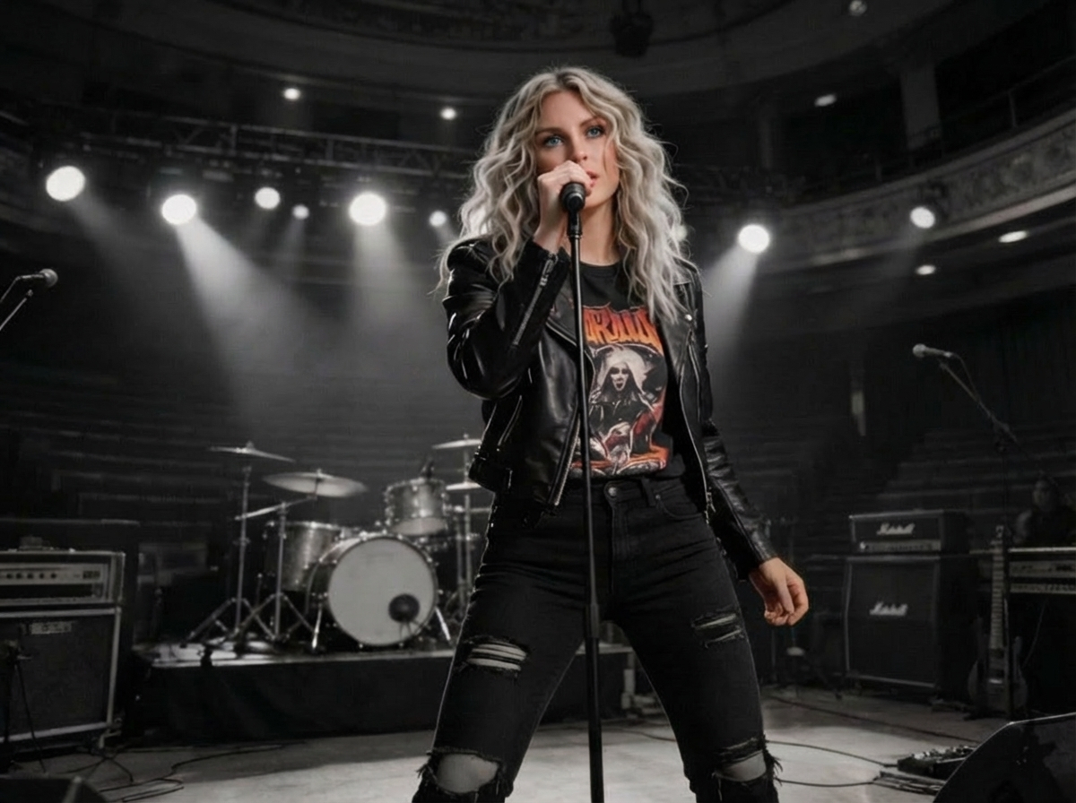 Tatiana at a live dress rehearsal