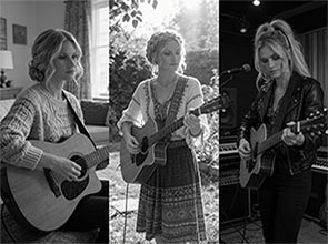 Tatiana playing guitar